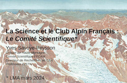 Le comité scientifique de la FFCAM Le comité scientifique de la FFCAM
